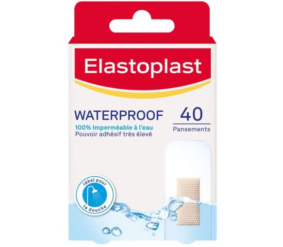 Wasserdichte Pflaster Elastoplast - Packung mit 40 Pflastern - image 1