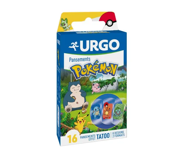 Pflaster mit Pokémon-Tattoo-Effekt Urgo - Schachtel mit 16 Pflastern - image 1