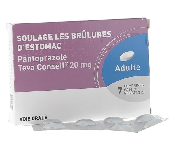 Pantoprazol 20mg Teva Beratung - Packung mit 7 Tabletten
