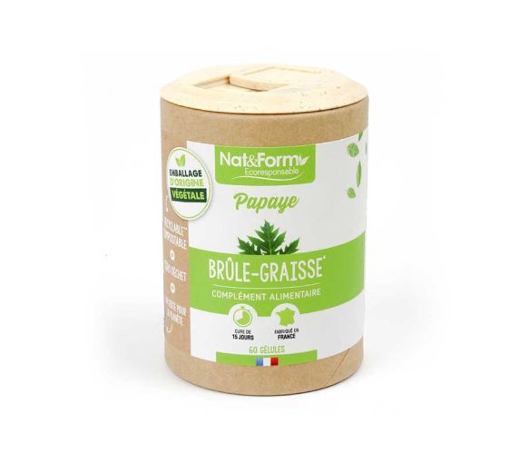 Papaya Ecoresponsible Nat&Form - Dose von 60 Kapseln - image 1