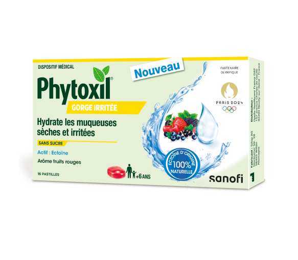 Pastillen bei gereiztem Hals mit roten Früchten Phytoxil - Packung mit 16 Pastillen - image 1