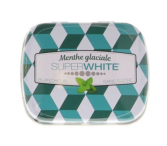 Superwhite Kühlminze Pastillen - Dose mit 50 Pastillen