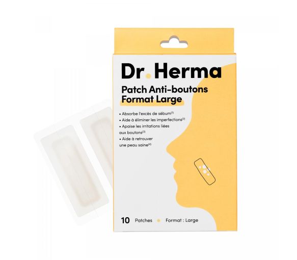 Großformatige Anti-Pickel-Patches Dr. Herma - Packung mit 10 Patches - image 1