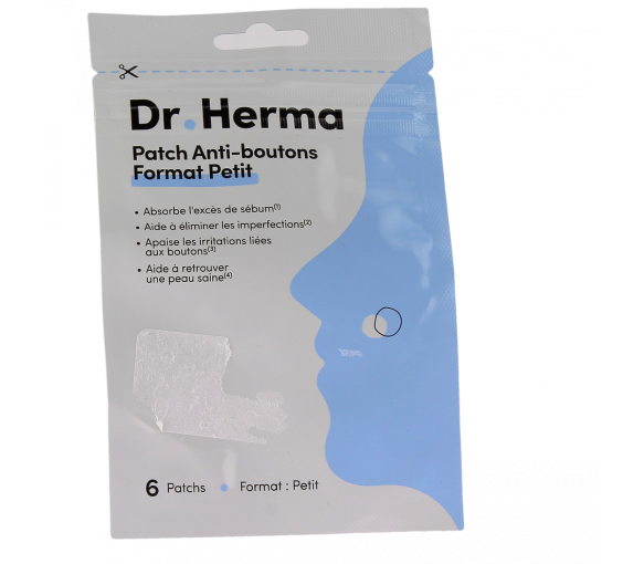 Kleine Anti-Pickel-Patches Dr. Herma - Packung mit 6 Patches
