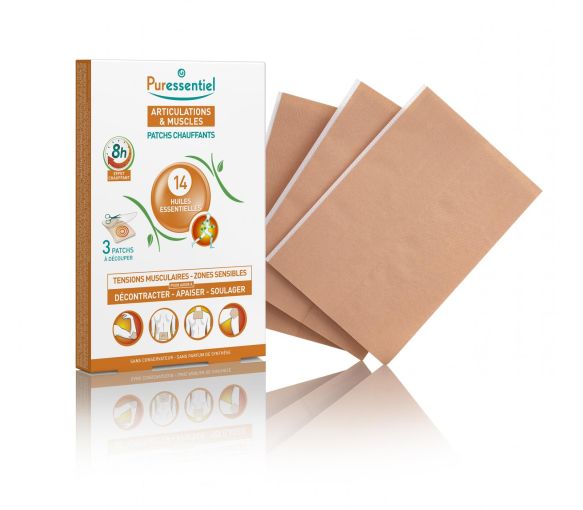 Wärme-Pflaster für Gelenke und Muskeln Puressentiel - 2 Pflaster - image 1