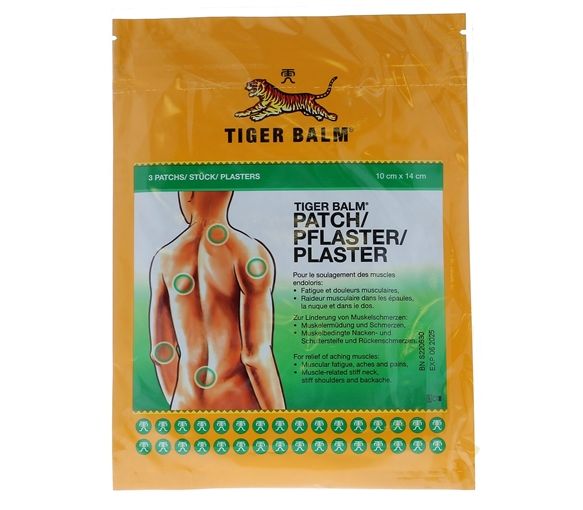 Tiger Balm Schmerzpflaster - Packung mit 3 Pflastern