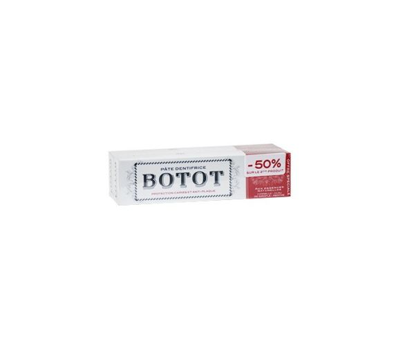Zahnpasta mit natürlichen Essenzen Botot - 2 Tuben à 75ml