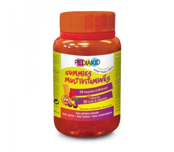 Pediakid Multivitamin-Gummis - 60 Bären im Glas