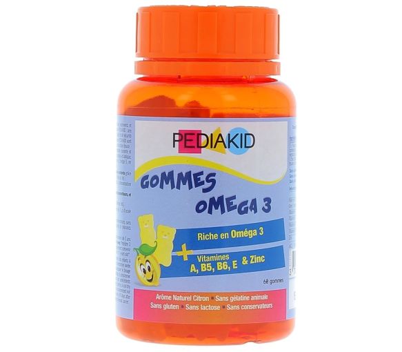 Pediakid Omega-3-Gummis Ineldea - 60 Gummis pro Dose