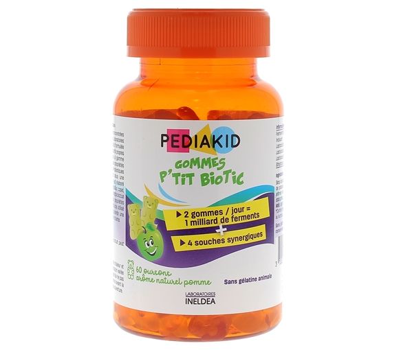 Pediakid Gummis p'tit biotic Ineldea - 60 Gummis Dose