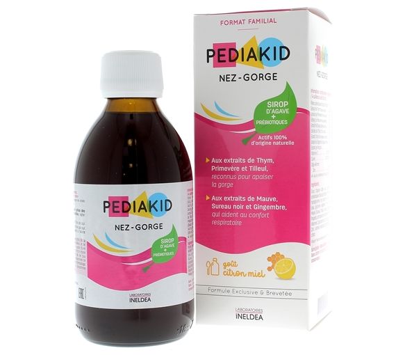 Pediakid Nasen-Rachen Geschmack Honig Zitrone - Flasche mit 250 ml - image 1