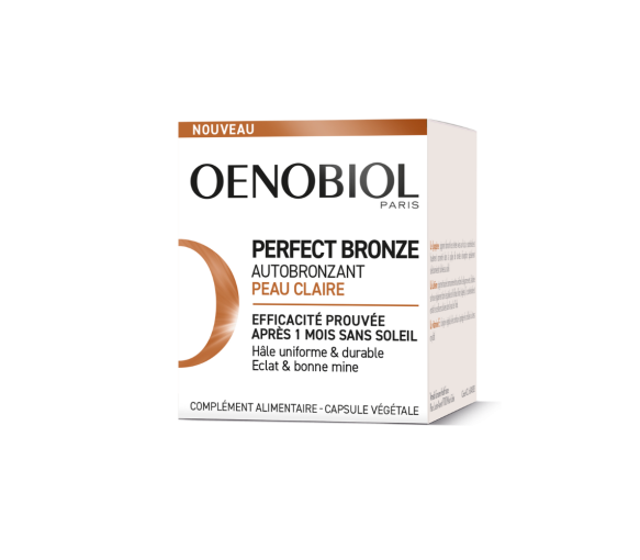 Perfect Bronze Selbstbräuner für helle Haut Oenobiol - Dose mit 30 Kapseln - image 1