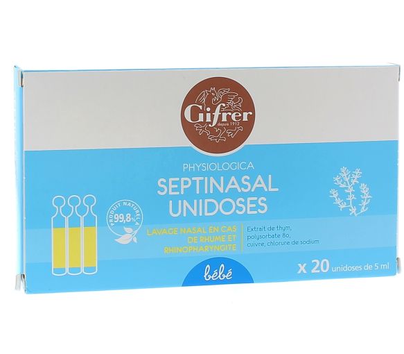 Physiologica septinasal Nasenspülung für Babys - 20 Einzeldosen à 5 ml