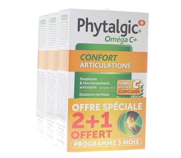 Phytalgic Omega C+ Gelenkkomfort Nutreov - 3er Pack mit 60 Kapseln
