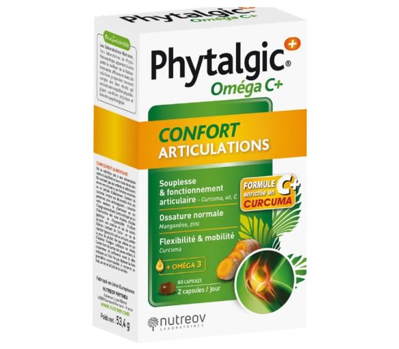 Phytalgic Omega C+ Gelenkkomfort Nutreov - Packung mit 60 Kapseln - image 1