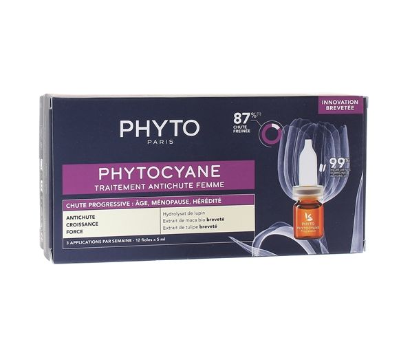 Phytocane Behandlung gegen Haarausfall bei Frauen, fortschreitender Haarausfall - 12 Ampullen zu 3 ml