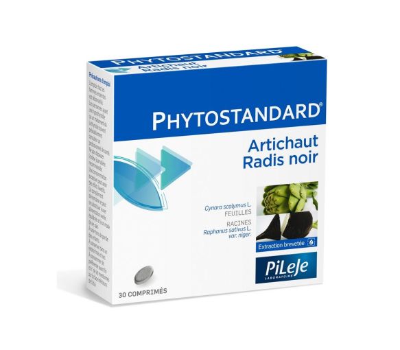 Phytostandard von Artischocke und schwarzem Rettich Pileje - Packung mit 30 Tabletten