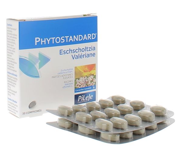 Phytostandard von Eschscholzia und Baldrian Pileje - Packung mit 30 Tabletten