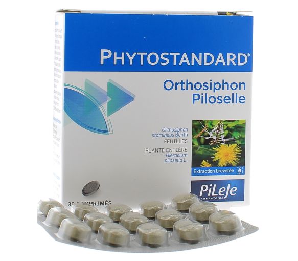 Phytostandard von Orthosiphon und Piloselle Pileje - Packung mit 30 Tabletten