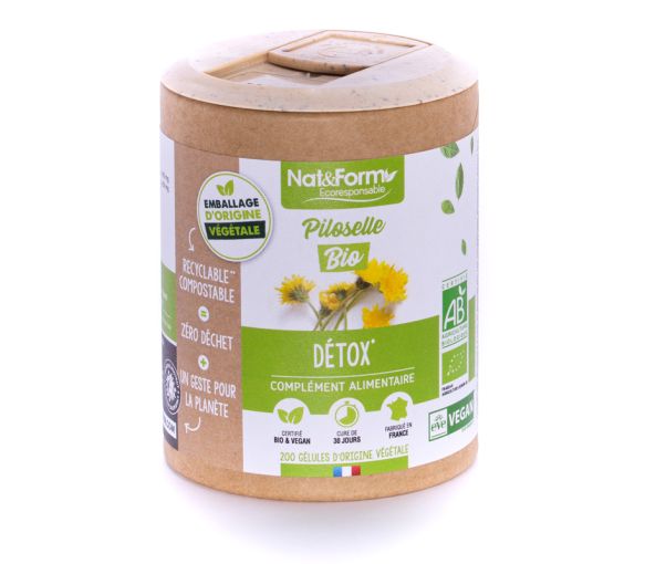 Bio-Pilz Ergänzungsmittel Detox Nat&Form - Packung mit 90 Tabletten - image 1