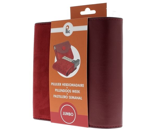 Wöchentlicher Jumbo-Velours-Tablettenbehälter Plic - ein Tablettenbehälter