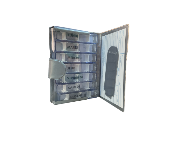 Pillendose aus Kunstleder - eine Pillendose - image 1