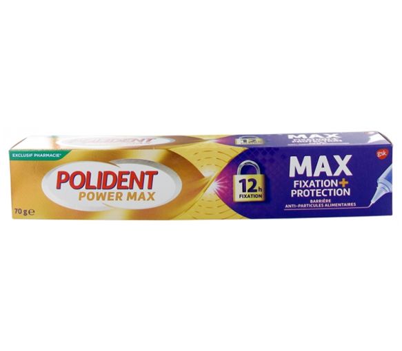 Polident Haftcreme Power Max Fixierung + Schutz - Tube mit 70g