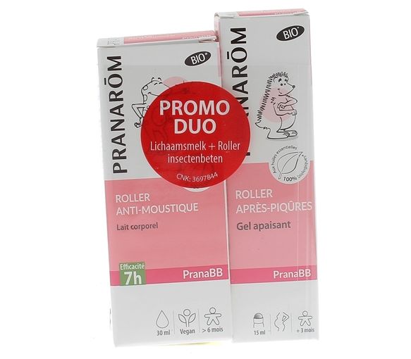 Pranabb Bio-Mückenroller + Bio-Nachstichroller Pranarôm - Set mit 2 Roll-ons - image 1