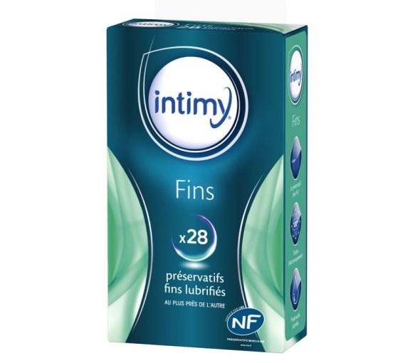 Intimy dünne, gleitfähige Kondome - 28er Pack
