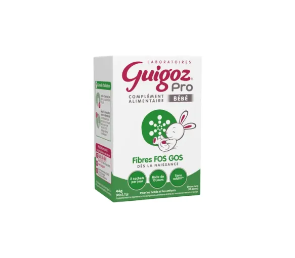 Pro Fasern FOS GOS Baby Guigoz - Box mit 20 Beuteln à 2,2 g - image 1