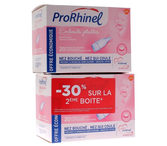 ProRhinel Einwegspitzen weich - Packung mit 2x20 Spitzen (-30% auf die 2. Box)