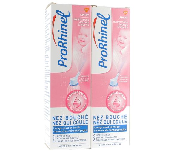 ProRhinel Spray für Säuglinge und Kleinkinder Nasenspülung - 2er-Pack mit 100 ml Sprays