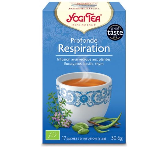 Tiefe Atmung BIO Yogi Tea - Schachtel mit 17 Beuteln