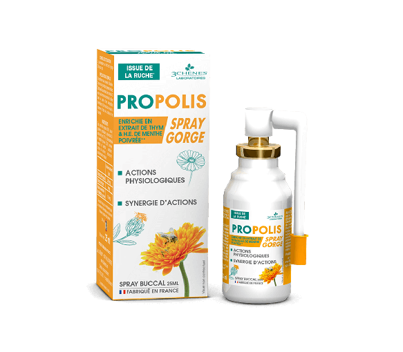 Propolis Halspray Les 3 Chenes - Spray von 25 ml