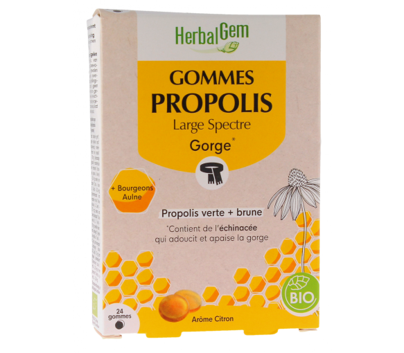 Bio Propolis Breitband HerbalGem - Box mit 24 Gummis - image 1