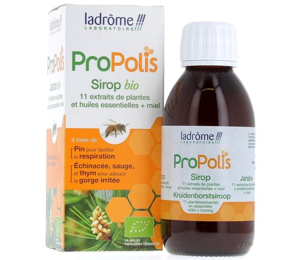 Propolis Sirup Bio Ladrôme - Flasche mit 150 ml