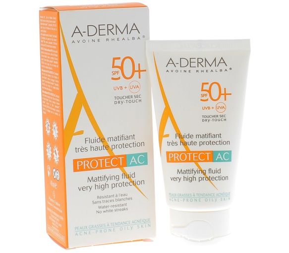Protect AC mattierende Fluid LSF 50+ A-Derma - Tube mit 40 ml - image 1