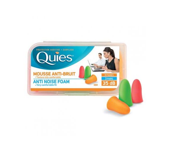 Ohrenschutz Schaumstoff Komfort Quies - Box mit 3 Paaren