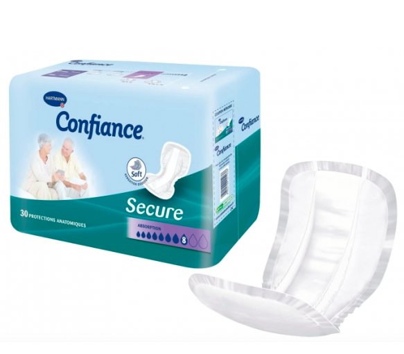 Vertrauen Secure Absorption 8 Hartmann - Packung mit 30 anatomischen Einlagen