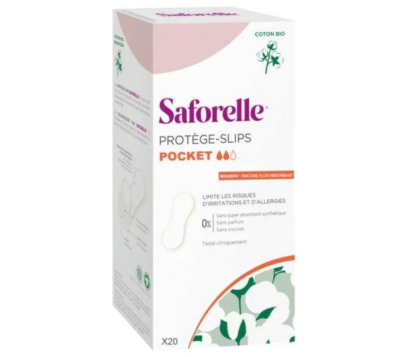 Bio-Baumwoll-Slipeinlagen Saforelle - Packung mit 20 Slipeinlagen - image 1