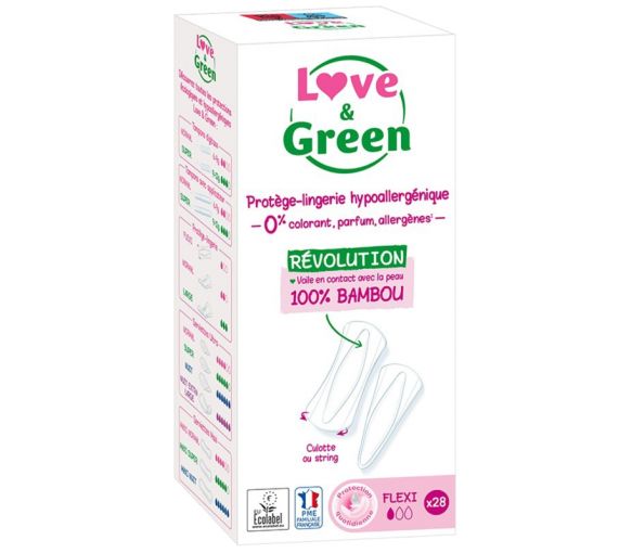 Hypoallergene Flexi Love & Green Slipeinlagen - 28 Slipeinlagen