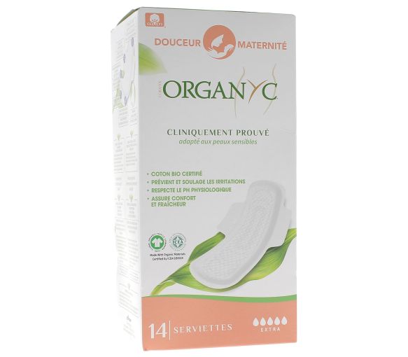 Organyc Weichheit Mutterschaftstücher - Box mit 14 Tüchern - image 1