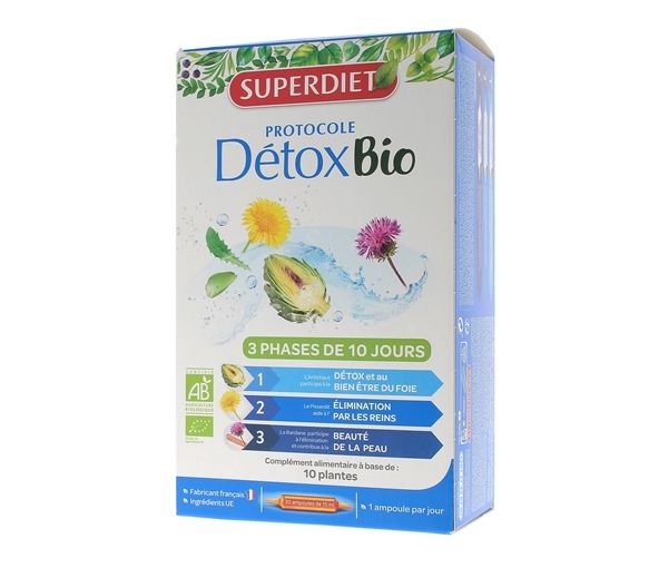 Detox-Protokoll Bio Super Diet - Packung mit 30 Ampullen