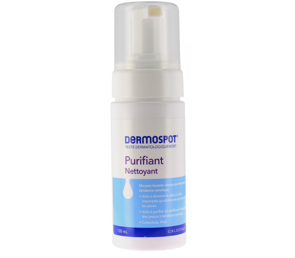 Reinigender, sanfter Schaumreiniger Dermospot - Pumpflasche mit 130 ml - image 1