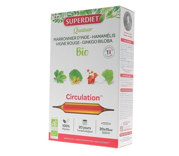 Quatuor Circulation bio Super Diet - 20 Ampullen