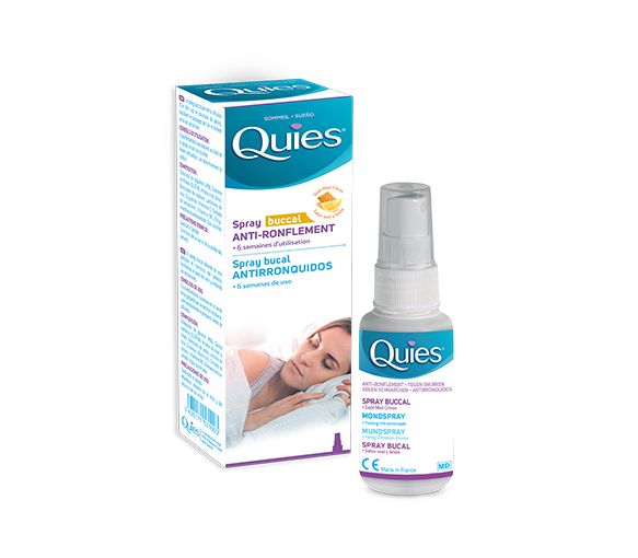 Anti-Schnarch Mundspray mit Honig-Zitronen-Geschmack Quies - Spray mit 70 ml