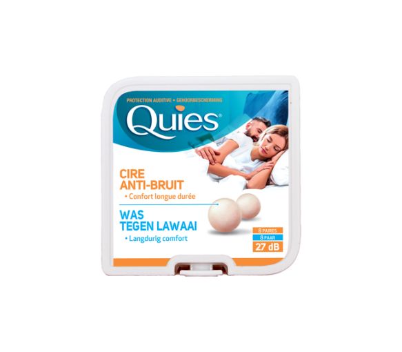 Geräuschdämmende Ohrstöpsel aus Wachs Quies - Packung mit 8 Paaren