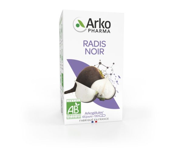Arkogélules Schwarzer Rettich bio Arkopharma - Packung mit 130 Kapseln - image 1