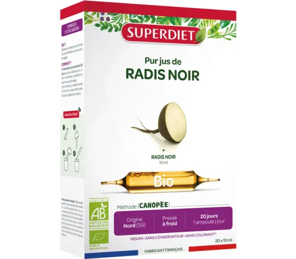 Schwarzer Rettich Bio Super Diet - 20 Ampullen zu 10 ml