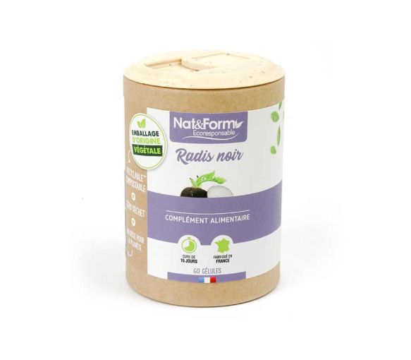 Schwarzer Rettich Ecoresponsable Nat&Form - Dose mit 66 Kapseln - image 1